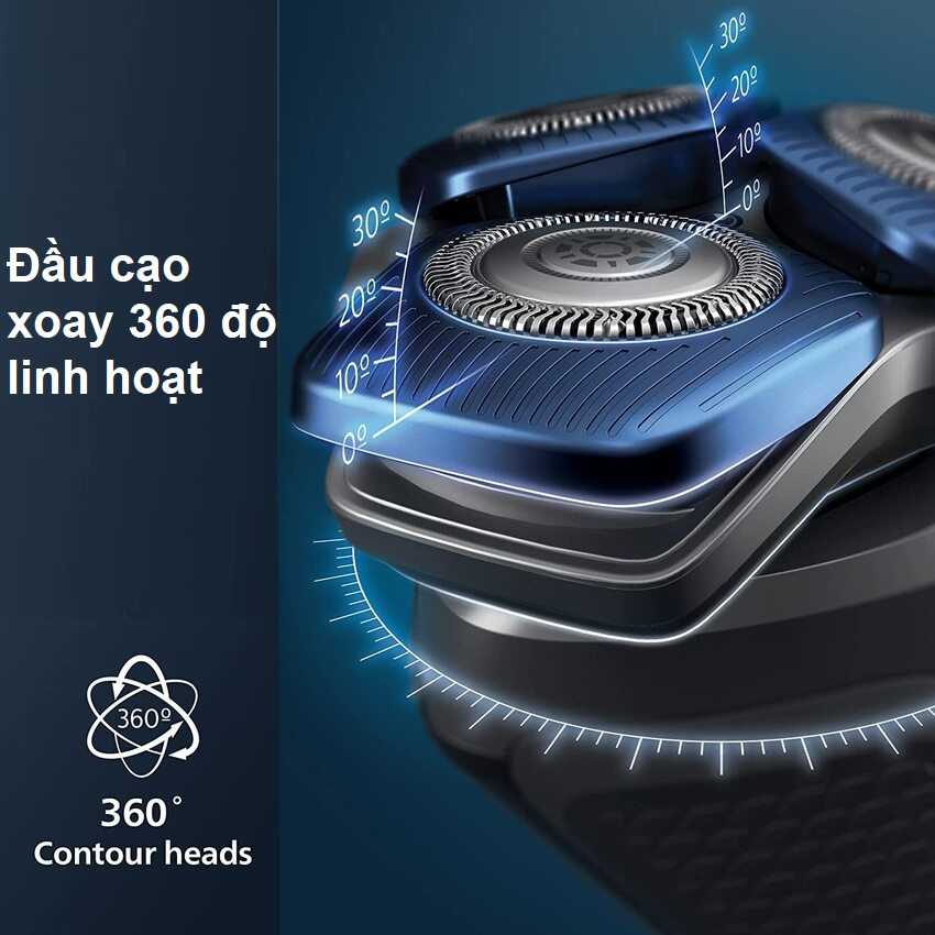 Máy cạo râu khô và ướt cao cấp, thương hiệu Philips SkinIQ S5831/01 - HÀNG CHÍNH HÃNG