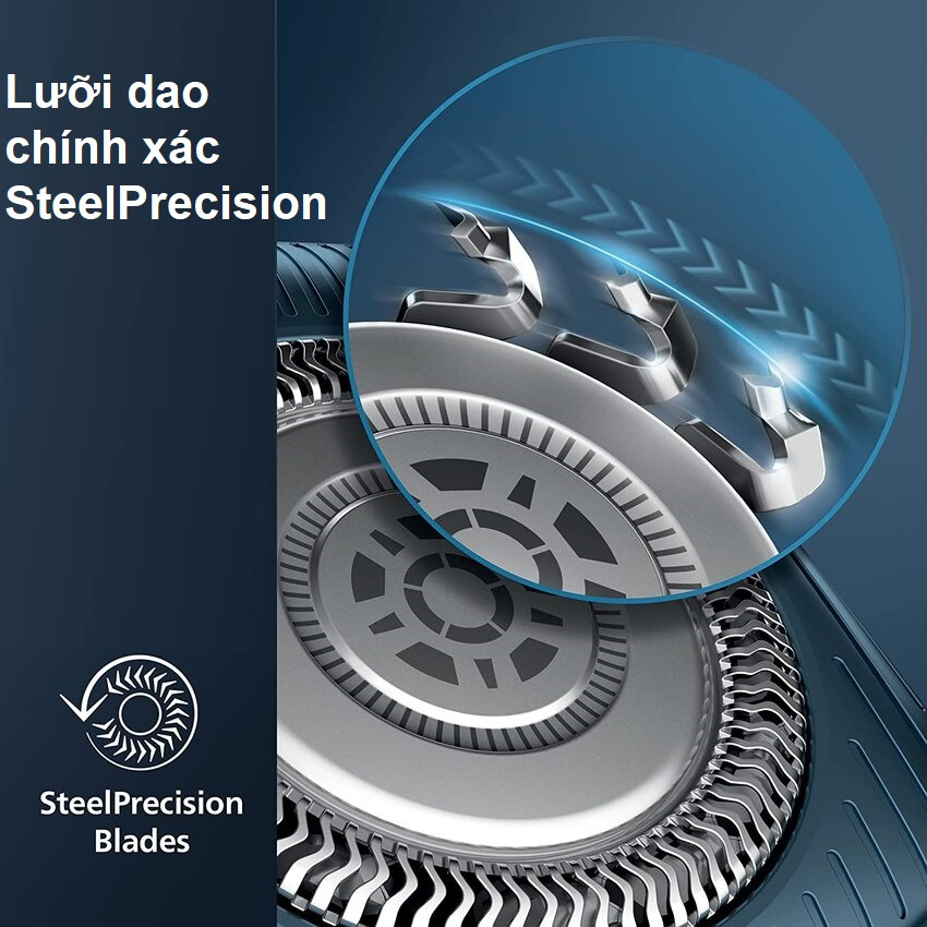 Máy cạo râu khô và ướt cao cấp, thương hiệu Philips SkinIQ S5831/01 - HÀNG CHÍNH HÃNG