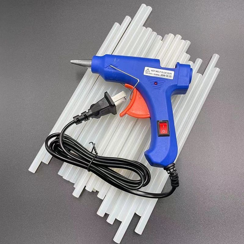 Súng bắn keo nến silicon công suất 20w, keo nến 0,7-25cm dính siêu chắc dễ dàng sử dụng