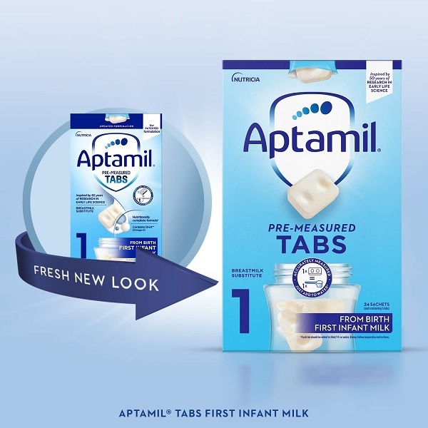 Sữa Aptamil dạng thanh (hộp 24 thanh) số 1 - Anh
