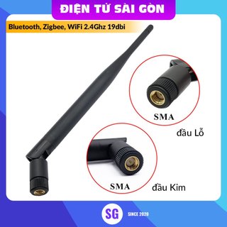 Anten wifi, bluetooth, zigbee 2.4ghz sma 6dbi 19.5cm