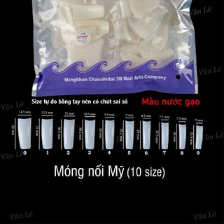 Móng nối mỹ siêu dẻo siêu đẹp 500 móng