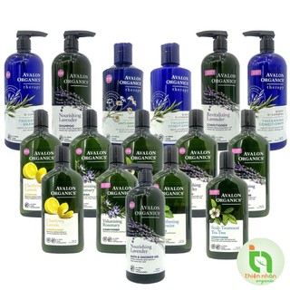 Dầu gội Dầu xả Sữa tắm hữu cơ Avalon Organics Organic Shampoo Conditioner Shower Gel