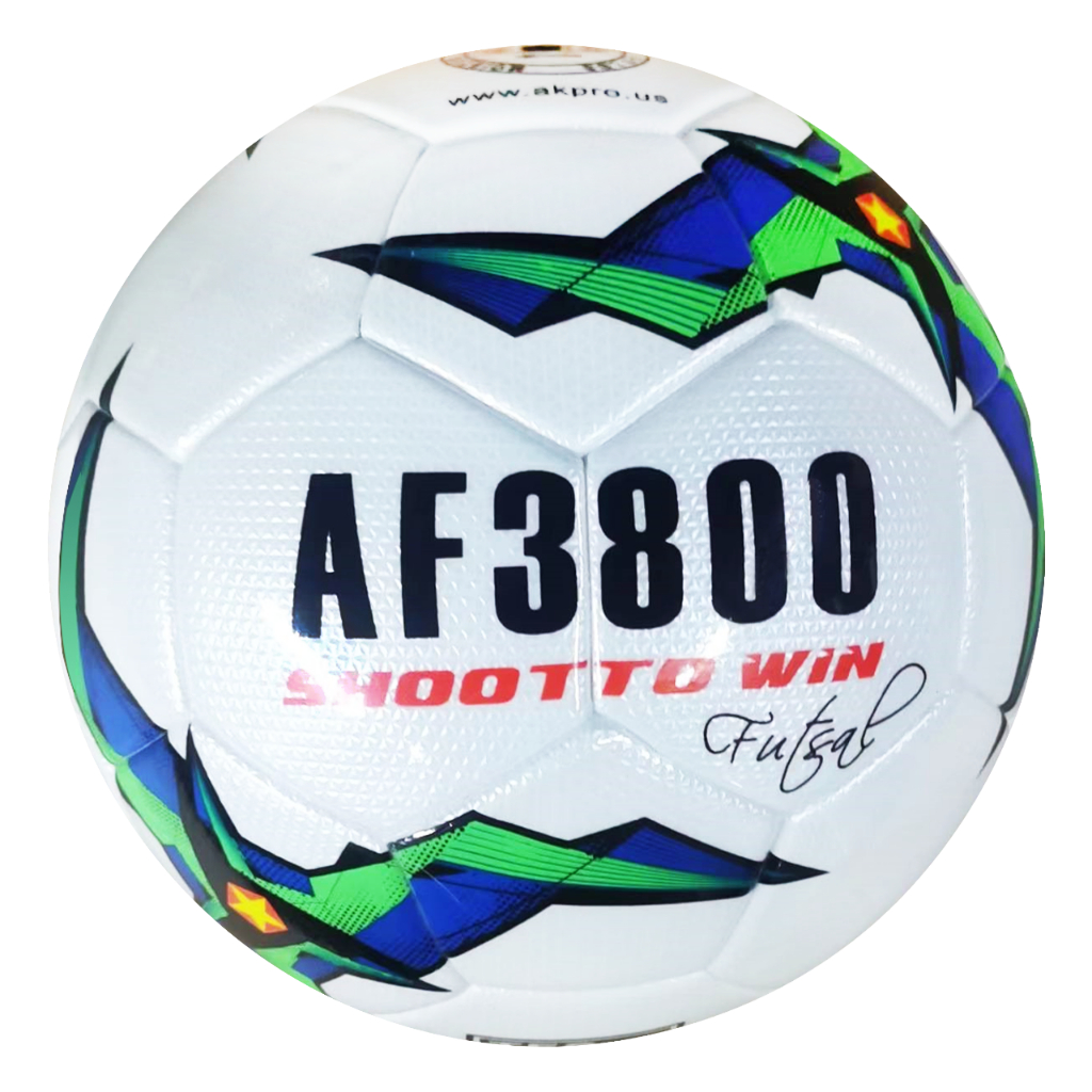 Bóng đá Futsal AKpro Mã AF3800 màu Trắng - Công nghệ ACENTECpro - Tặng kèm kim bơm