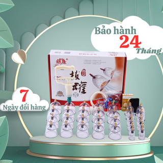 Bộ giác hơi chân không bộ giác hơi 32 cốc, không dùng lửa trong Spa,thẩm mỹ viện