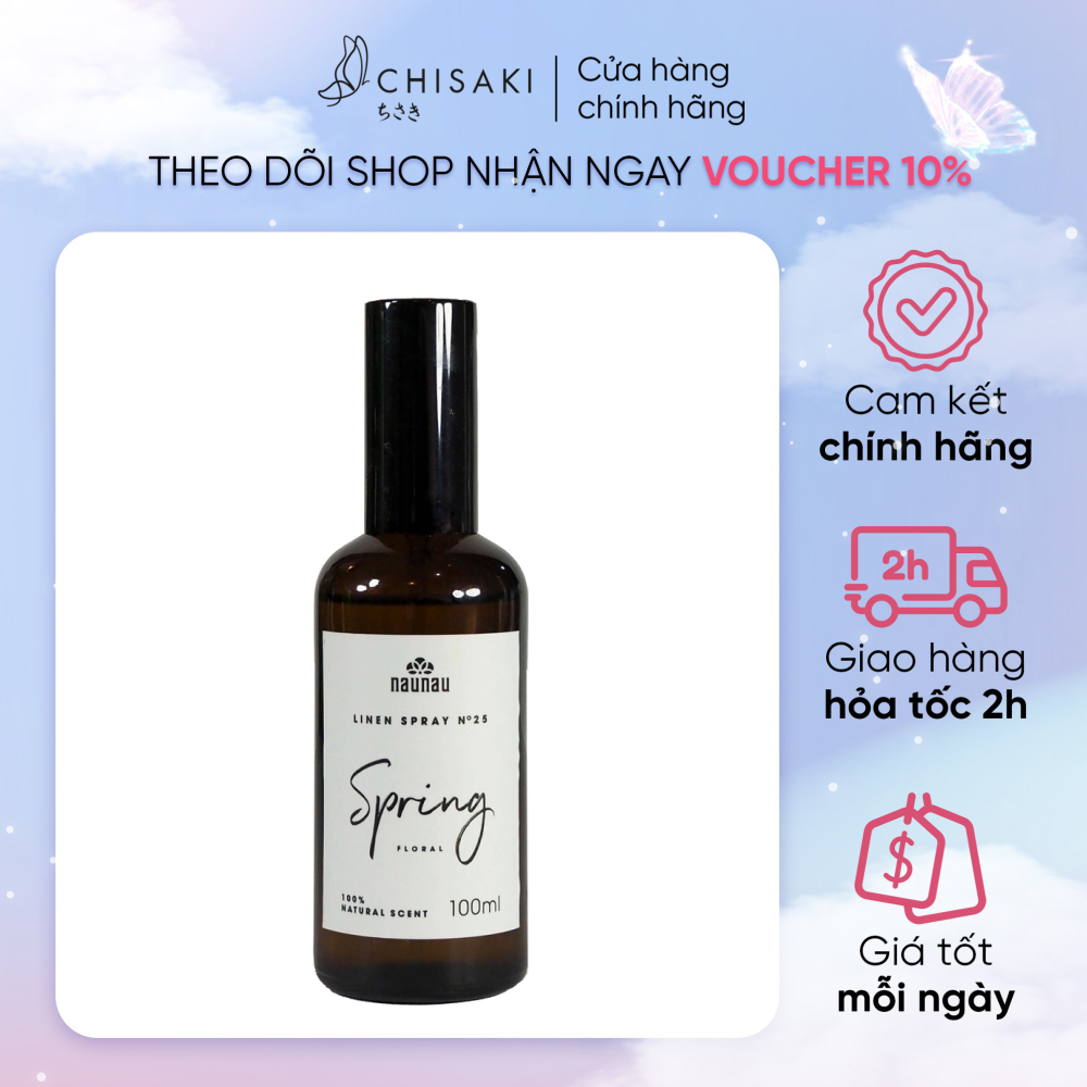 Xịt thơm vải naunau Linen Spray 100ml