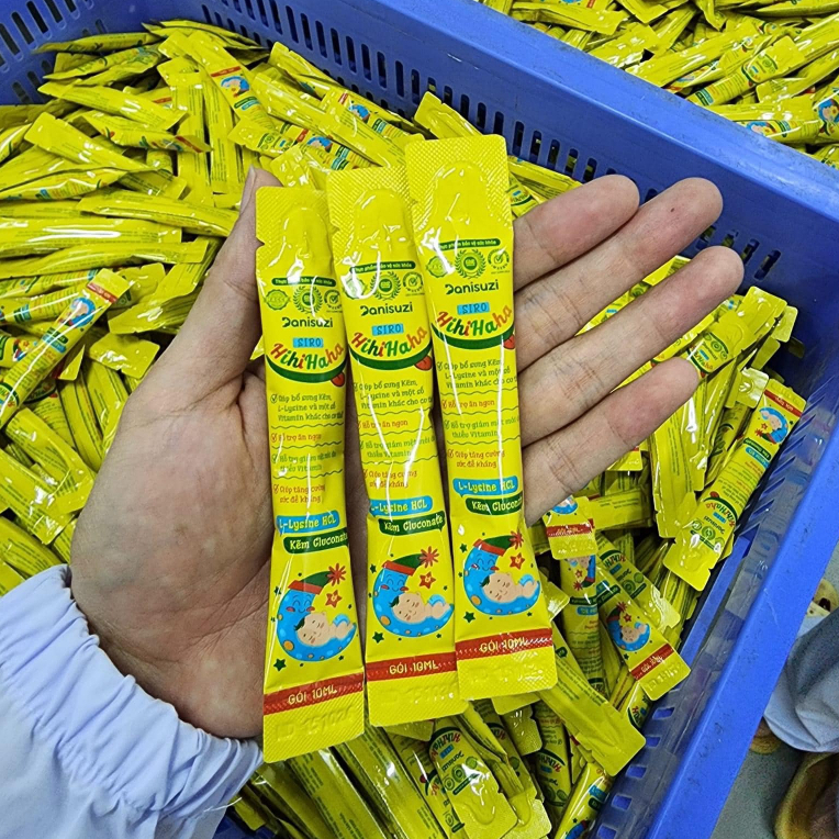 Siro Ăn Ngon Cho Bé Hihihaha HUYỀN  PHI Hộp 30 Gói 10ml Hỗ Trợ Ăn Ngon Ngủ Ngon Tăng Đề Kháng