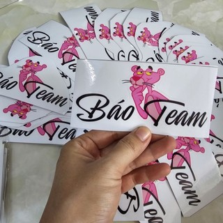 Decal tem logo báo tem trending dán trang trí xe