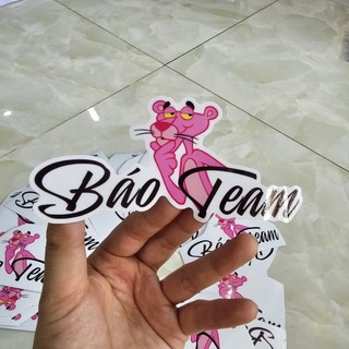 Tem logo báo tem trending dán trang trí xe