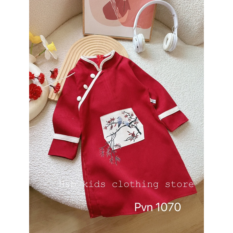 Áo dài mừng xuân cho bé trai