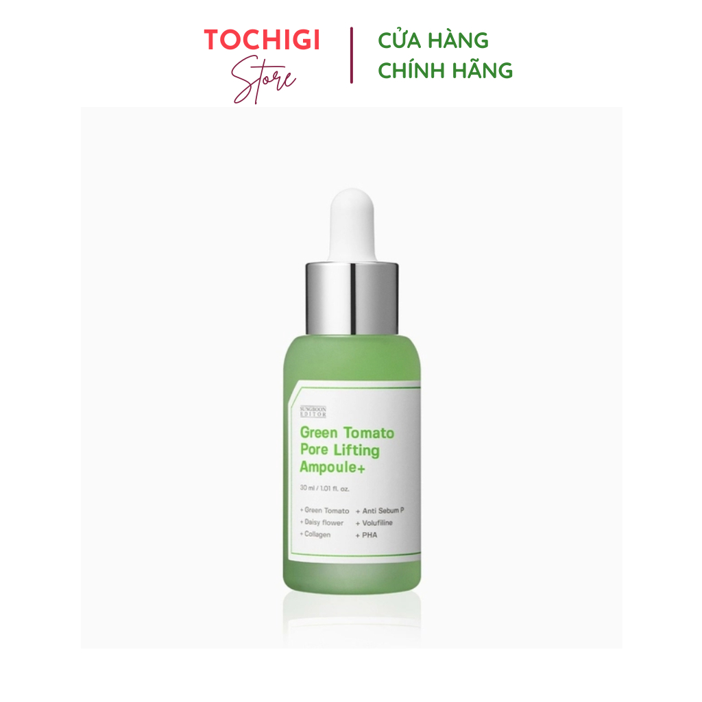 Tinh chất cà chua xanh Sungboon Editor Green Tomato Pore Lifting Ampoule+