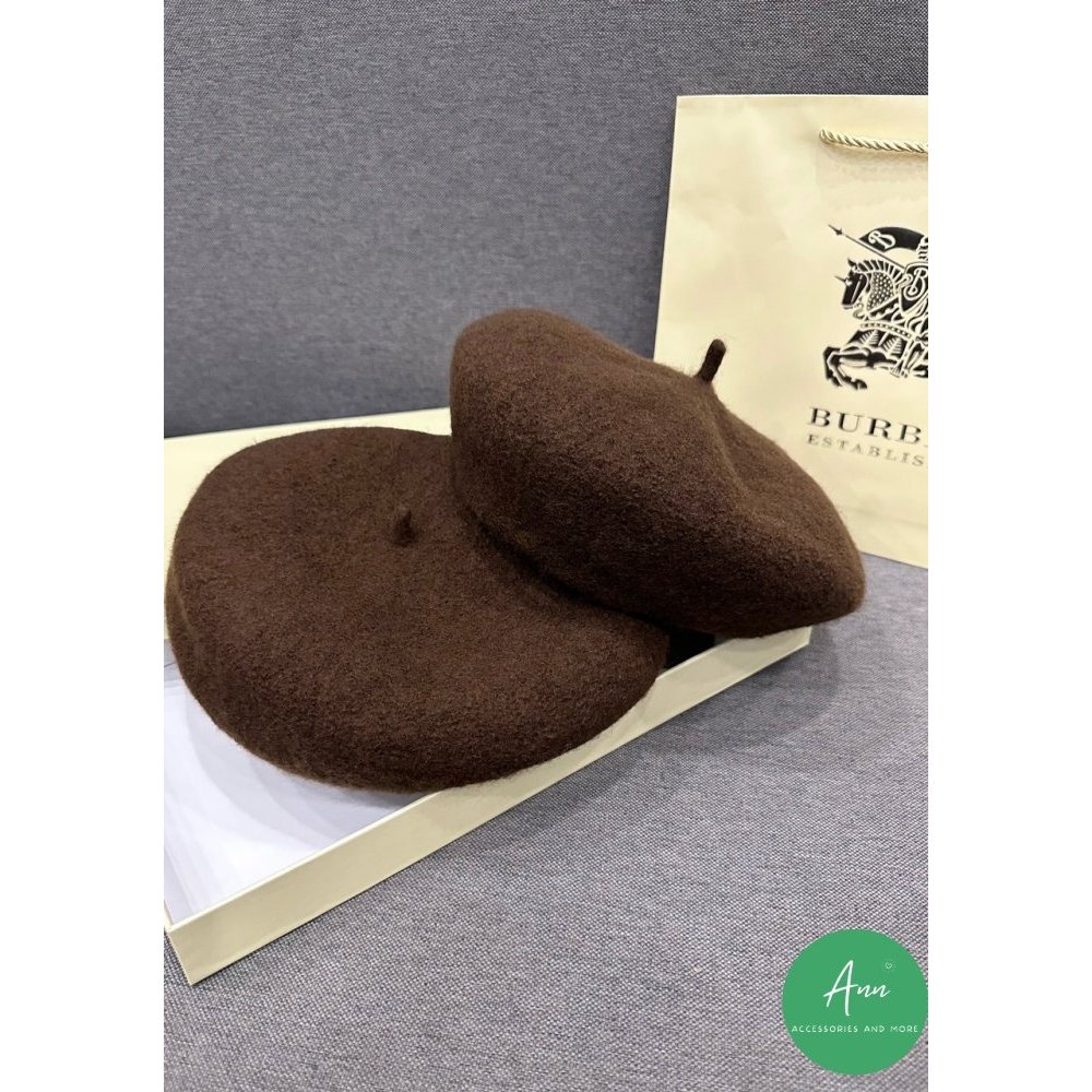 Mũ nồi dạ Nâu Tây cực xinh, thiết kế thời trang, phong cách HQ