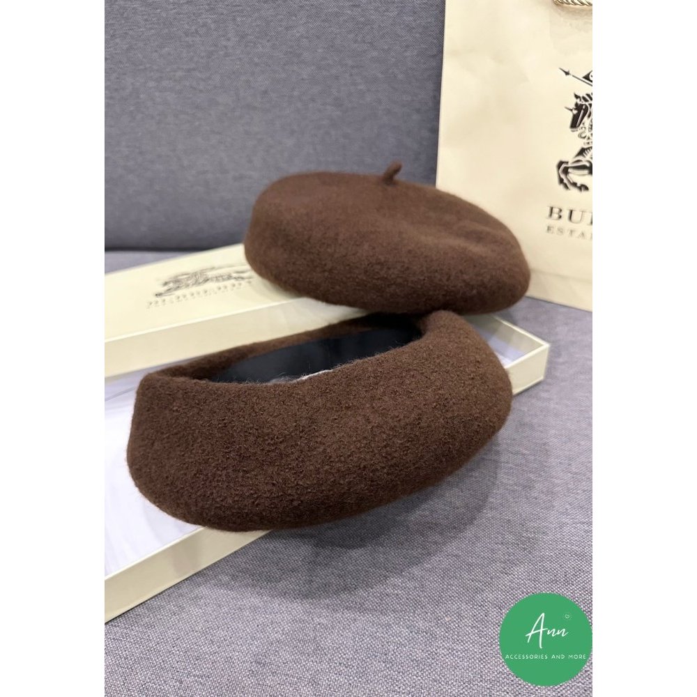 Mũ nồi dạ Nâu Tây cực xinh, thiết kế thời trang, phong cách HQ