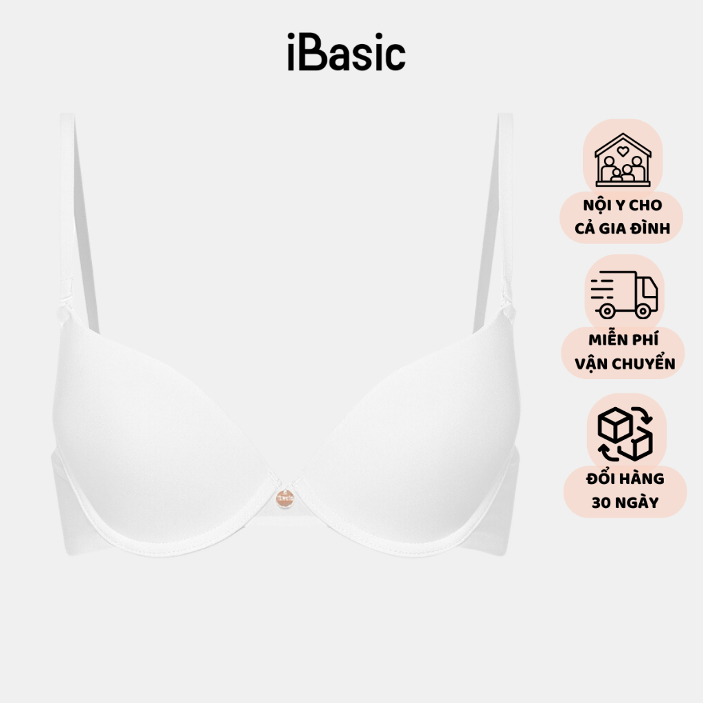 Áo ngực có gọng mút mỏng trơn iBasic BRAW020-1