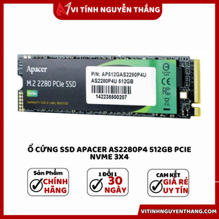 Ổ cứng ssd apacer 512gb 256g as2280p4 pcie nvme 3x4