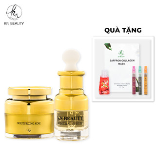 Bộ ngăn ngừa mụn, giảm thâm sẹo KN Beauty gồm Kem và Serum