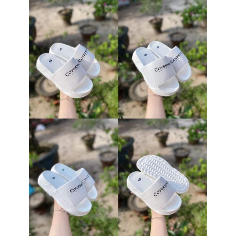 dép covernat chữ C đế độn cao 4cm co ver nát covernat quai ngang thể thao nam nữ đế APi bền chà rửa 