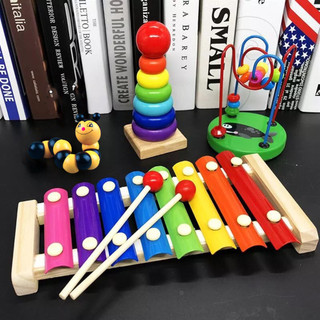 Combo 4 Món Đồ Chơi Giáo Dục Bằng Gỗ Theo Phương Pháp Montessori Cho Trẻ Mầm Non