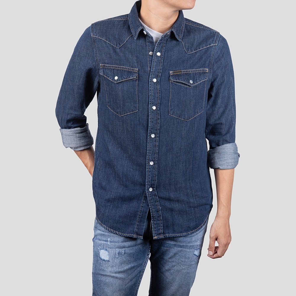 Áo Sơ Mi Denim TD Just Men 230073