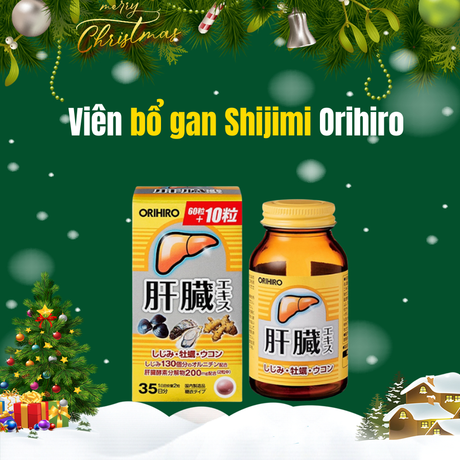 Viên uống bổ gan Shijimi Orihiro (70 viên)