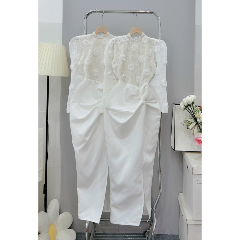 VÁY BODY THÂN REN PHỐI TÙNG NHÚN EO 021223