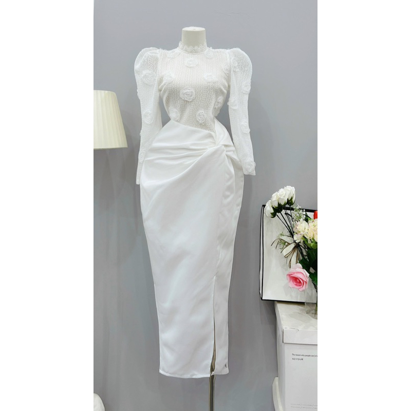 VÁY BODY THÂN REN PHỐI TÙNG NHÚN EO 021223