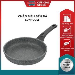 Chảo chống dính siêu bền đá sunhouse sbd24 24cm, sbd26 26cm, sbd28 28cm, sbd30 30cm