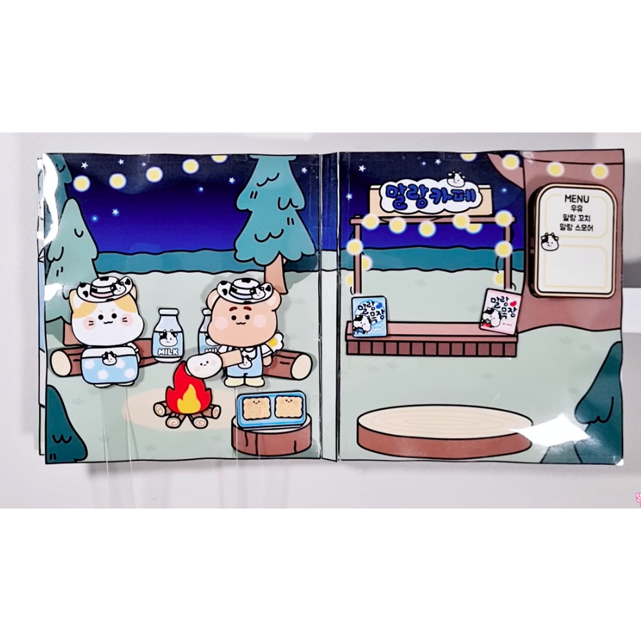 Squishy búp bê giấy Trang Trại bò sữa -Happyfunny