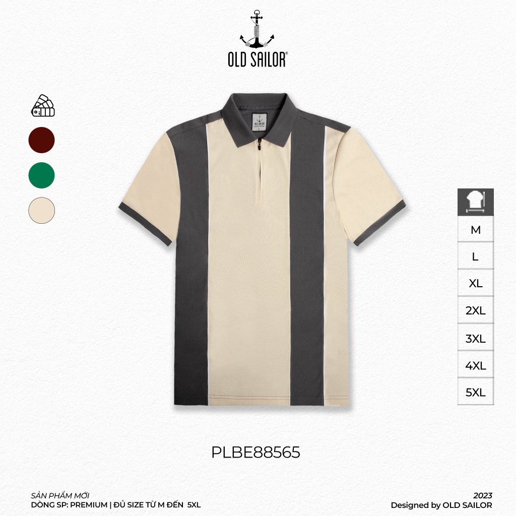 Áo polo 3-bar stripe Old Saillor - 88565 - Big size upto 5XL