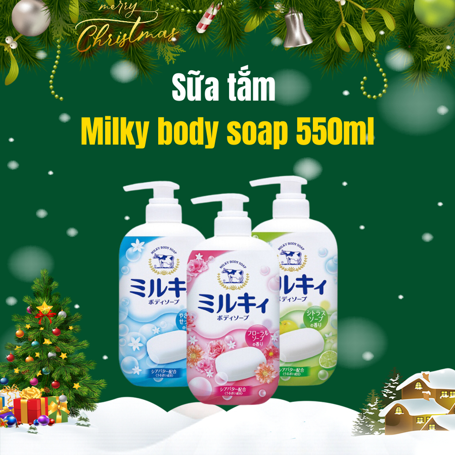 Sữa tắm Milky Body Soap Cow 550mL Date tháng 10/2025
