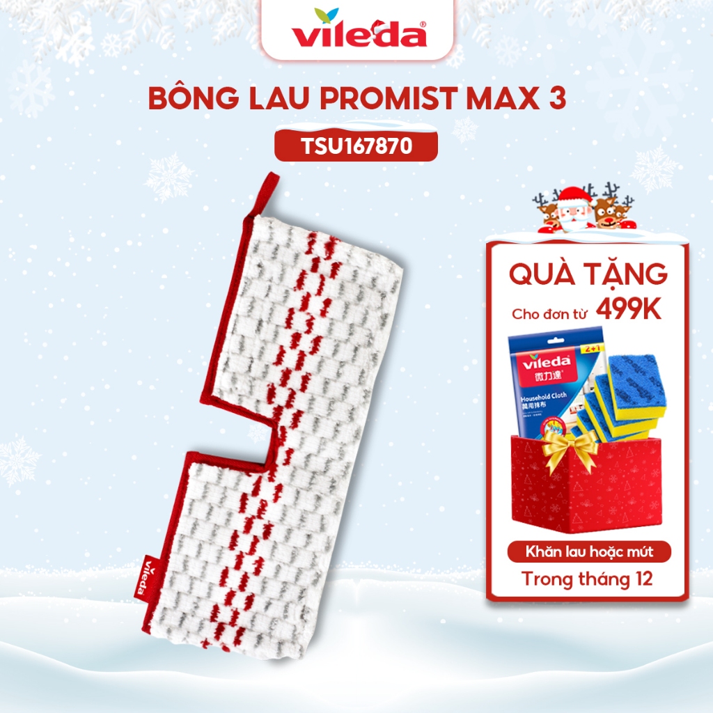 Bông lau thay thế chổi lau nhà VILEDA Promist Max 3 Spray vải dệt poly cotton - TSU167870