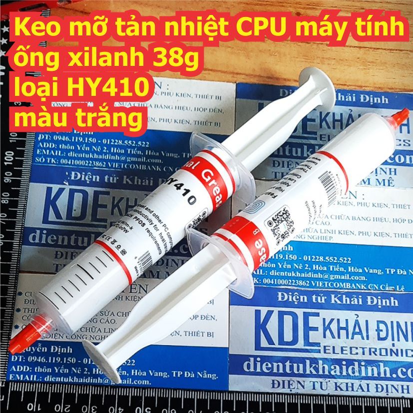Keo mỡ tản nhiệt CPU VGA máy tính dạng ống xilanh, hộp tròn 38g 5g 20g loại HY410 HY510 HY610 HY710 kde1677