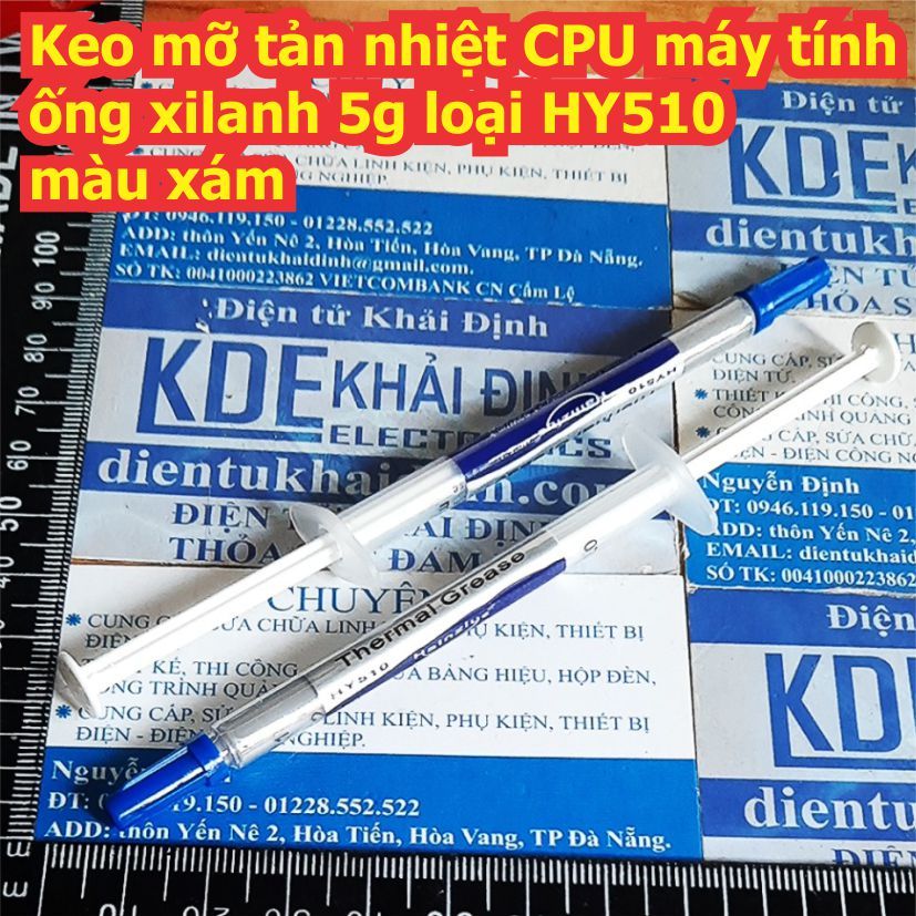 Keo mỡ tản nhiệt CPU VGA máy tính dạng ống xilanh, hộp tròn 38g 5g 20g loại HY410 HY510 HY610 HY710 kde1677