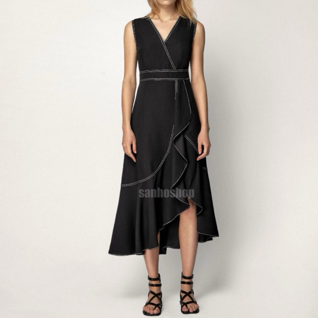 ĐẦM T.3D SLEEVELESS V-NECK PLAIN