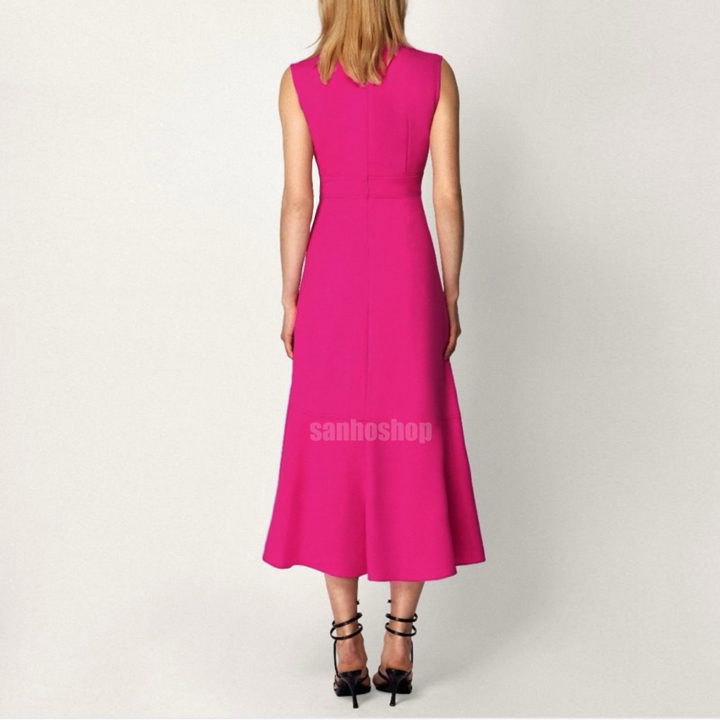 ĐẦM T.3D SLEEVELESS V-NECK PLAIN