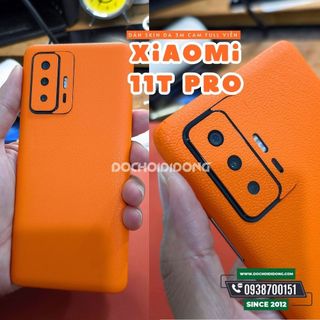 Miếng dán skin ppf đổi màu điện thoại xiaomi 11t pro cao cấp phiên bản vân da 3m