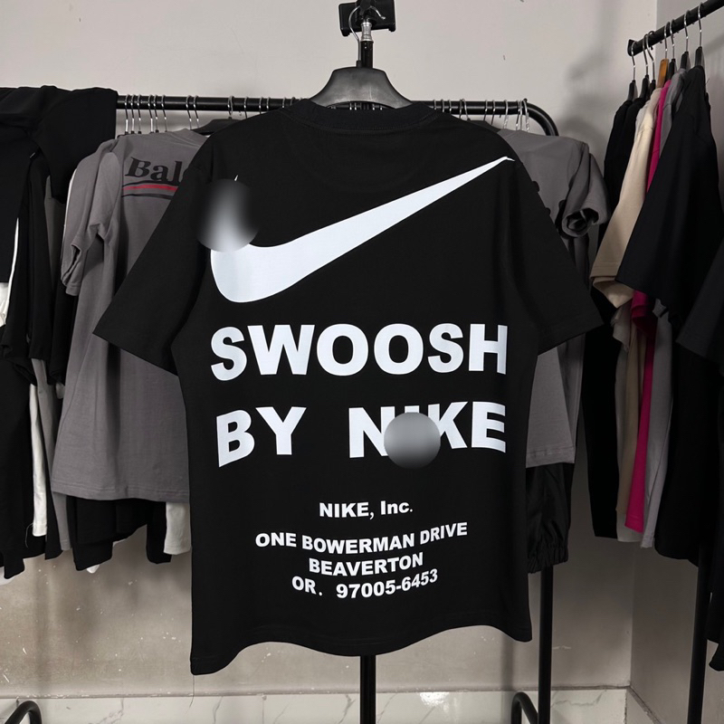Áo Thun Nai Swoosh Form Unisex Nam Nữ - Chất liệu 100% cotton co giãn 2 chiều Full Tag