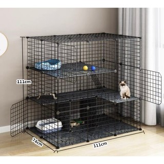 CHUỒNG MÈO LẮP GHÉP ĐA NĂNG 3 TẦNG, SIÊU TO, THÍCH HỢP NUÔI NHIỀU BÉ