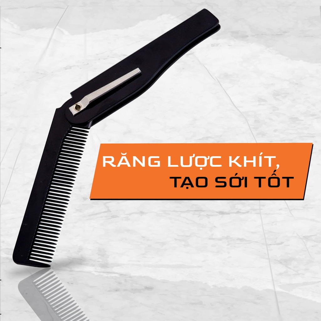 [GIFT] Lược gấp gọn, tạo kiểu Menitems bỏ túi tiện lợi