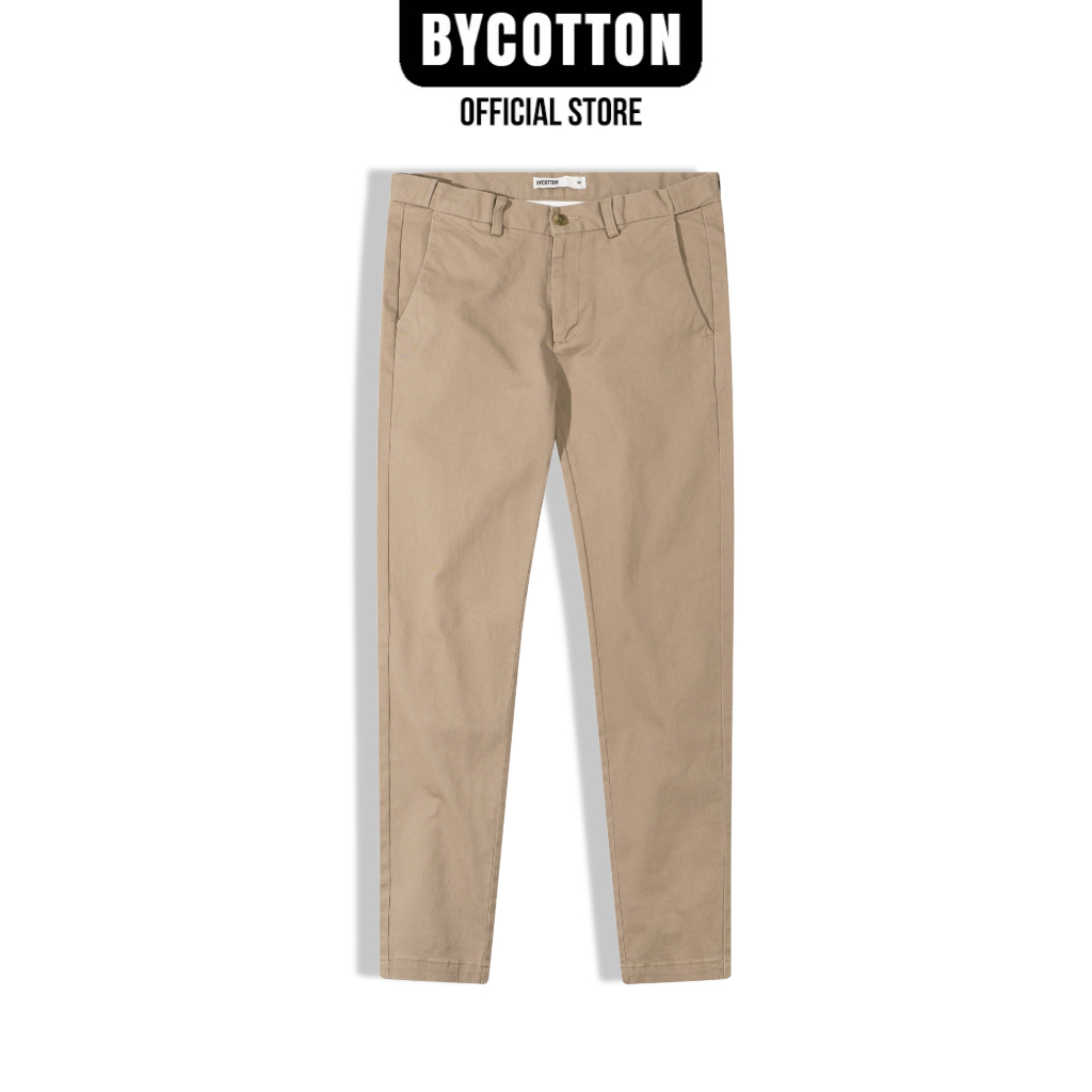 Quần Kaki Dài Nam Màu Nâu Cao Cấp Chinos Brown 2.0 BY COTTON