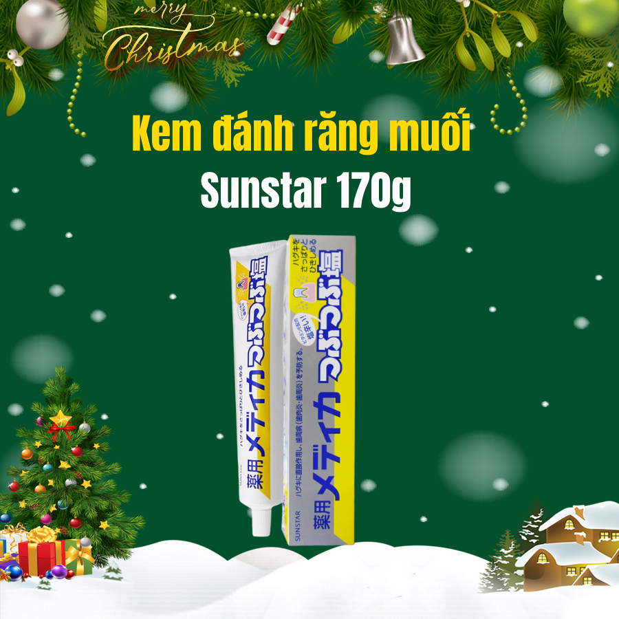 KEM ĐÁNH RĂNG MUỐI SUNSTAR, 170G, TRẮNG RĂNG, Nội địa Nhật