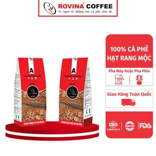 Cà phê arabica cầu đất - pha phin - gói 250gr hương vị đậm đà cân bằng hoàn hảo rovina coffee