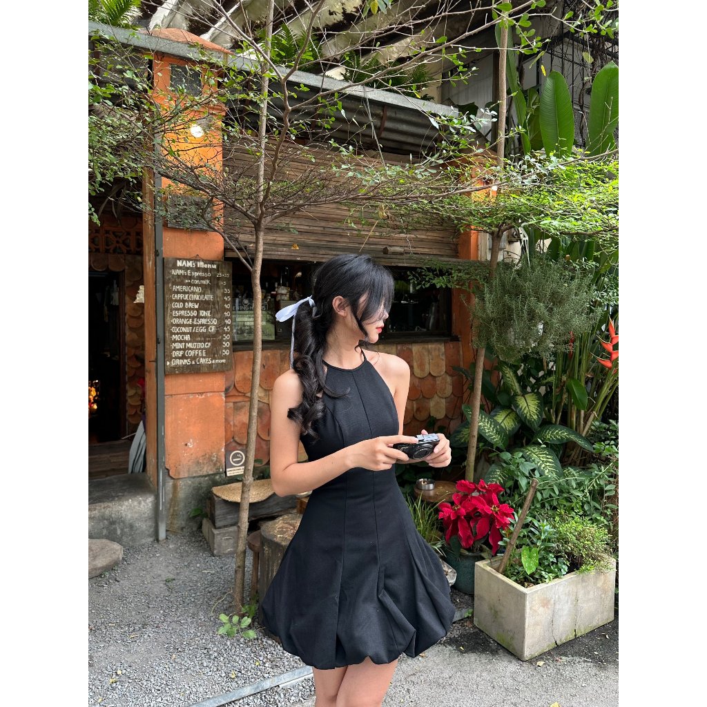 Đầm Nữ Cổ Yếm Dáng Bí Form Ngắn - SAMI DRESS - GOÛT DE JUN