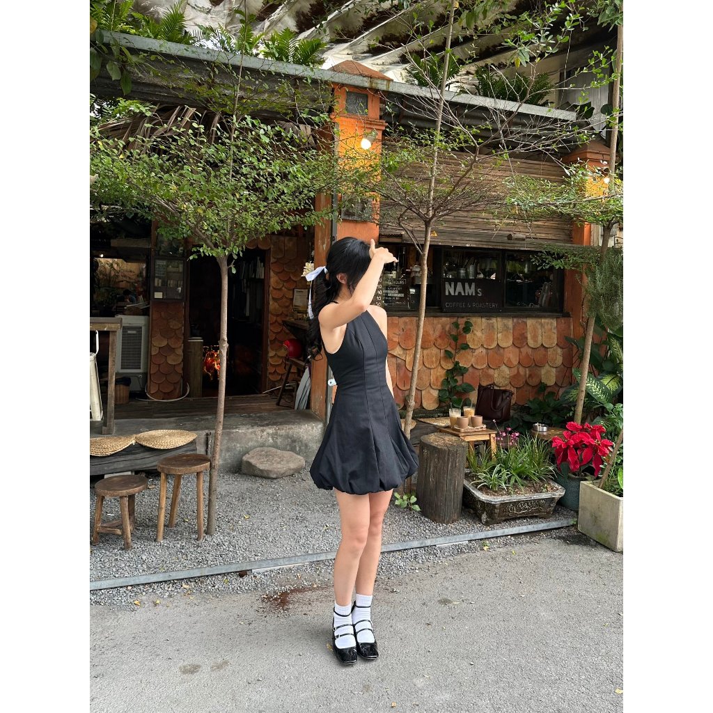 Đầm Nữ Cổ Yếm Dáng Bí Form Ngắn - SAMI DRESS - GOÛT DE JUN