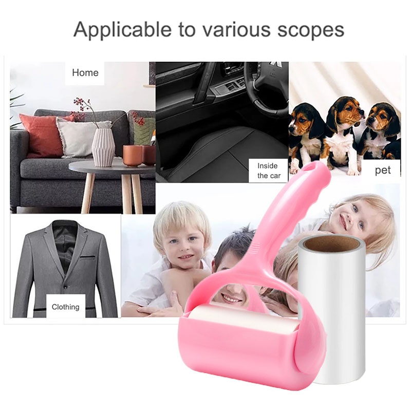 Lõi Cây Lăn Bụi Quần Áo Siêu dính ,lăn tóc dính, lăn bụi thảm, dọn sạch lông thú cưng tiện dụng