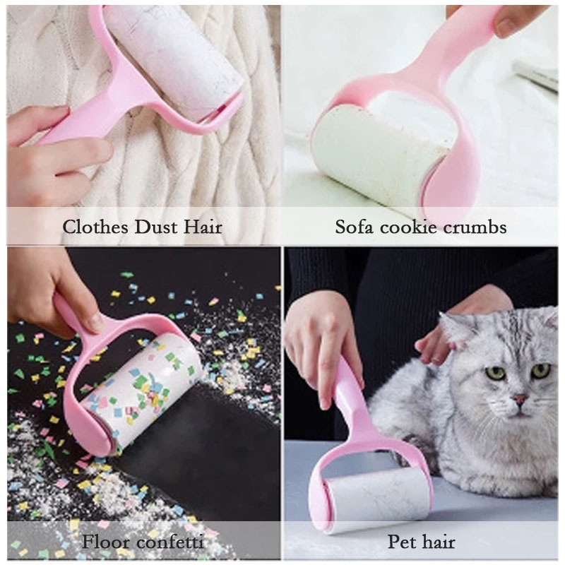 Lõi Cây Lăn Bụi Quần Áo Siêu dính ,lăn tóc dính, lăn bụi thảm, dọn sạch lông thú cưng tiện dụng