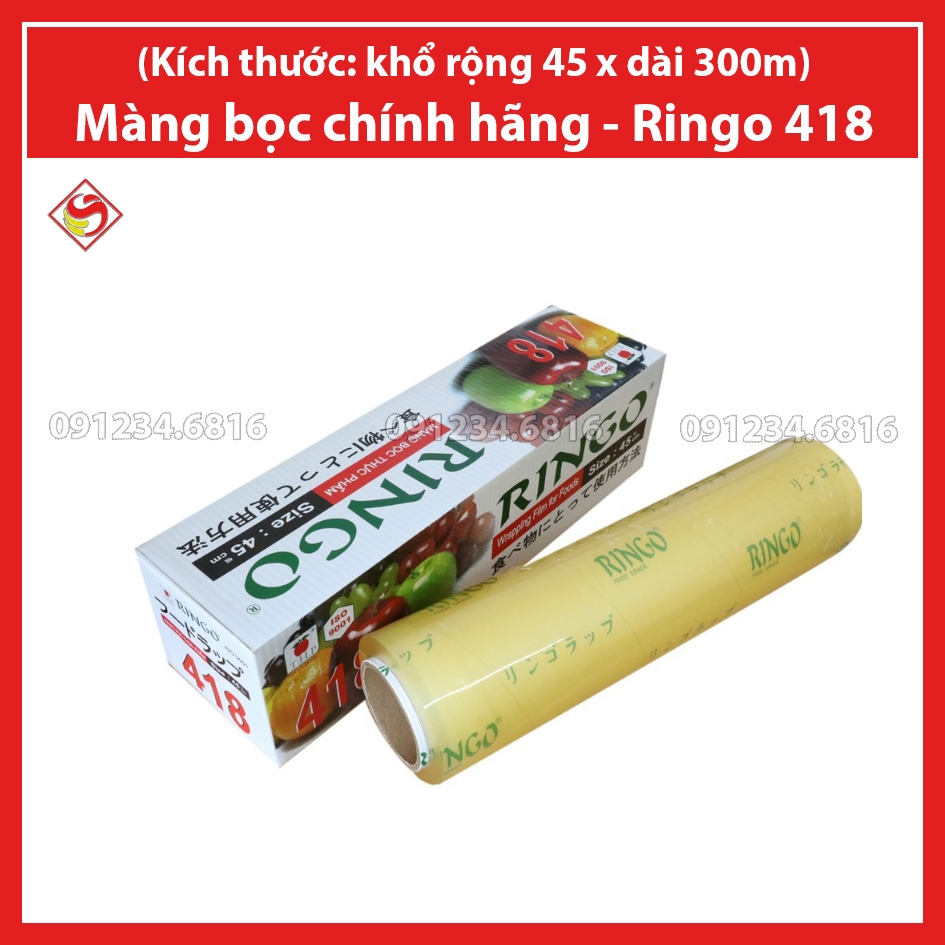 Màng bọc thực phẩm - RINGO 418 (Khổ 45cm x 300m)