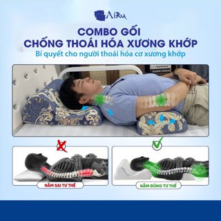 COMBO gối thoái hóa đốt sống cổ và kê lưng thoát vị đĩa đệm L4-L5; Giúp phục hồi tái tạo đĩa đệm