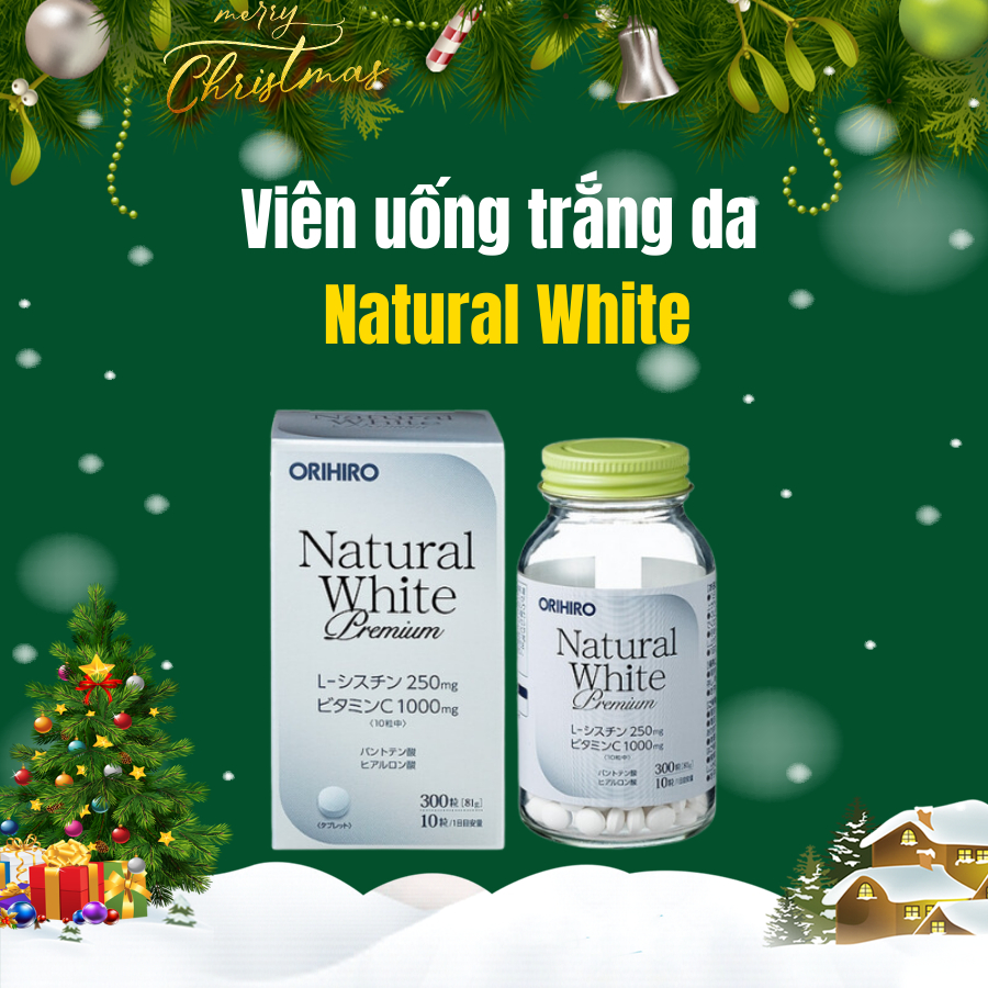 Viên uống trắng da Natural White Premium Orihiro (300 viên)