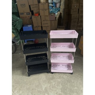 Kệ đựng đồ đa năng 3 tầng, kệ 4 tầng có bánh xe đẩy chuyên dụng cho spa, phòng tắm, bếp chất liệu inox cao cấp